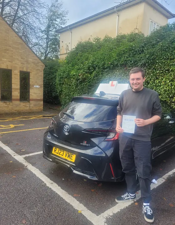 Student after passing their driving test